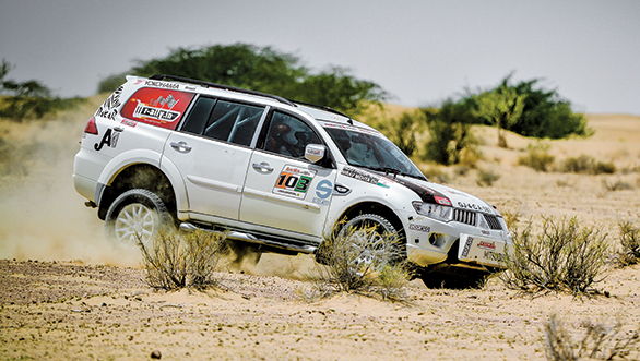 Himanshu Arora and Chirag Thakur took third place in their Gypsy while Niju Padia and Nirav Mehta took fourth place in their Mitsubishi Pajero Sport