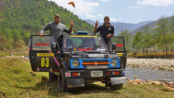 2017 JK TYRE Arunachal Festival of Speed winner Amanpreet Ahluwalia along with his navigator