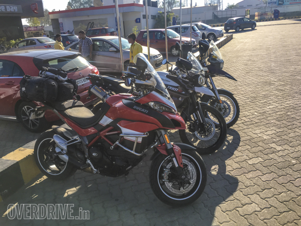 2016 Ducati Multistrada 1200 S with the Triumph Tiger and a BMW R 1150 GS