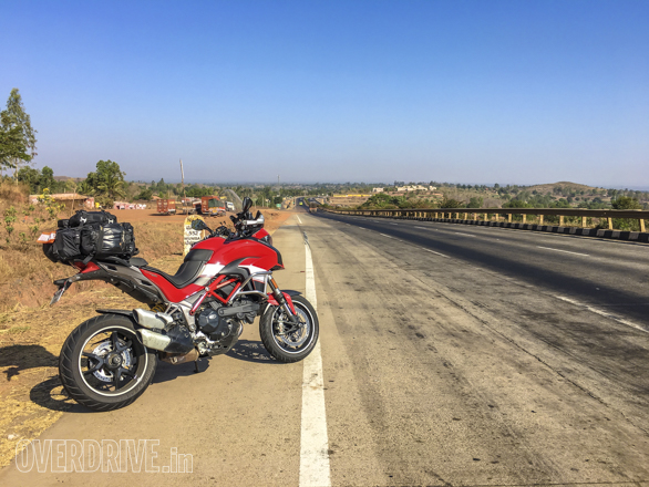2016 Ducati Multistrada 1200 S out on the highway