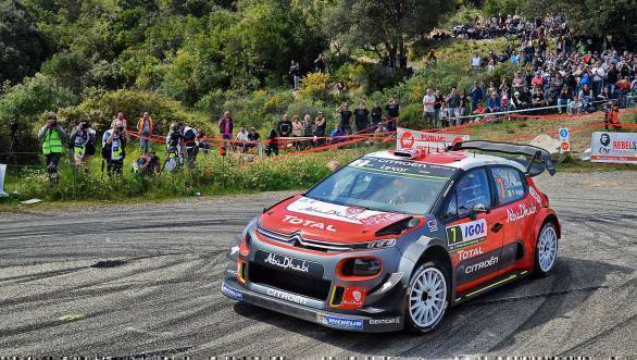 Kris Meeke led half the rally, before a blown engine sent him into retirement