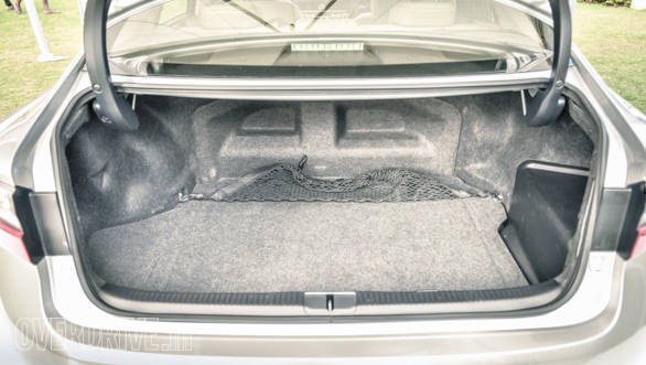 425-litre boot conceals a full size spare tyre that is watched over by the car's tyre pressure monitoring system