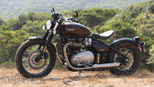 Triumph Bonneville Bobber left side static