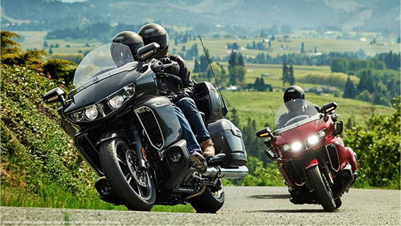 The 2018 Yamaha Star venture is based on hybrid frame that is a combination of a steel tubular front section with a cast aluminium rear subframe