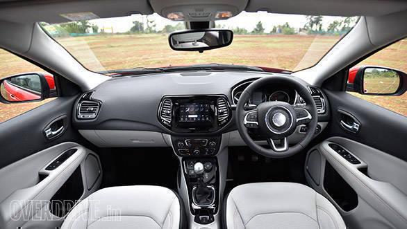 The Jeep Compass's interior looks luxurious and is well built. However, there aren't too many storage spaces