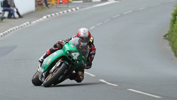 Michael Rutter (Paton/Paton SC-Project Reparto Corse) at Ginger Hall during the Bennetts Lightweight TT Race. (PICTURE BY DAVE KNEEN/PACEMAKER PRESS)