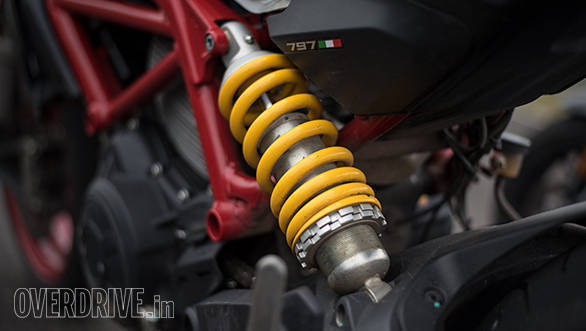 2017 Ducati Monster 797 rear suspension detail