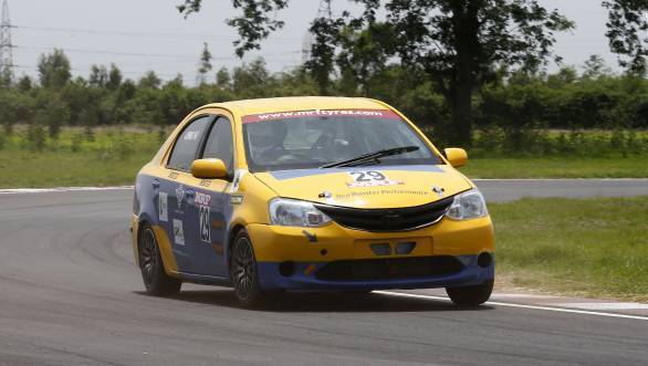 AS Prabhu, winner of Indian Junior Touring Cars race (July 22)