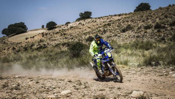 Aravind KP finished the rally 13th in the Group 1 Moto class