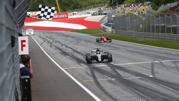 Valtteri Bottas crossed the chequered flag first at the 2017 Austrian GP, with Sebastian Vettel just behind him in second place.