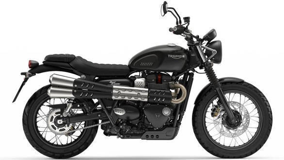 The twin exhaust pipes produce a more distinct note compared to the Street Twin, states Triumph