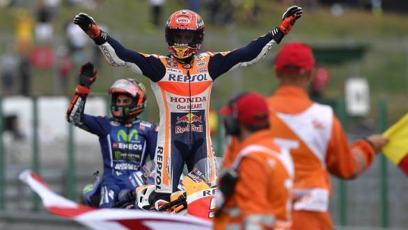 Marc Marquez extended his lead in the 2017 MotoGP championship standings, after victory at Brno