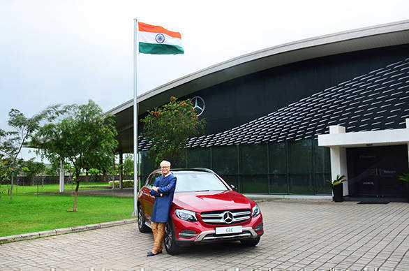 Mr. Roland Folger MD & CEO Mercedes-Benz India with Mercedes_Benz GLC 'Celebration Edition' 2