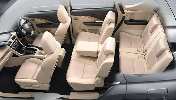 The second row of seats can be flipped forward to liberate more space for carrying cargo