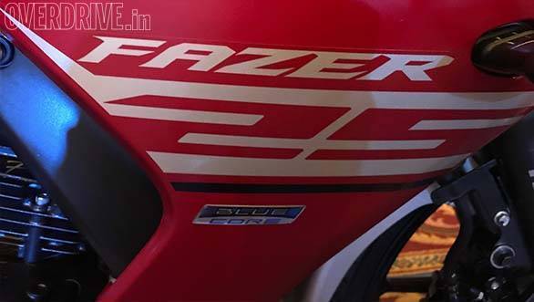 The only giveaway of the name of the motorcycle - Fazer25
