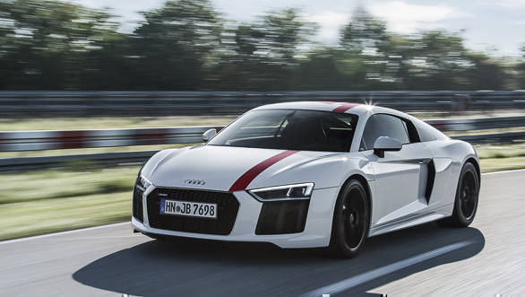 Audi R8 RWS Front 3/4 Shot / In Motion