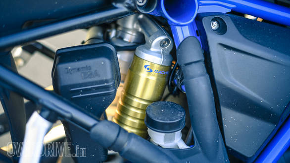 BMW R 1200 GS Rallye semi-active suspension detail