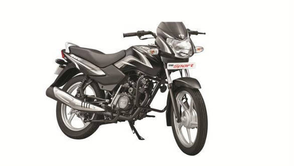 tvs sport 100cc bike price