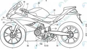 Inazuma-based Suzuki GSX-R300 patent leaked