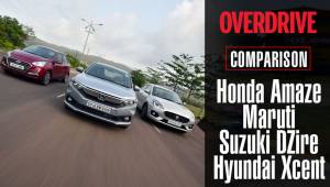 Honda Amaze vs Maruti Suzuki DZire vs Hyundai Xcent - Comparison test