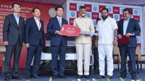 Kia Motors India donates Niro Hybrid, Niro PHEV and Niro EV to Andhra Government, signs MoU