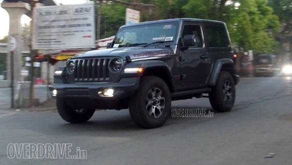 2019 Jeep Wrangler SUV spotted testing undisguised in India again Overdrive