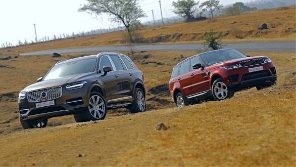 kust logica voor Exclusive comparison test: Range Rover Sport vs Volvo XC90 - Overdrive
