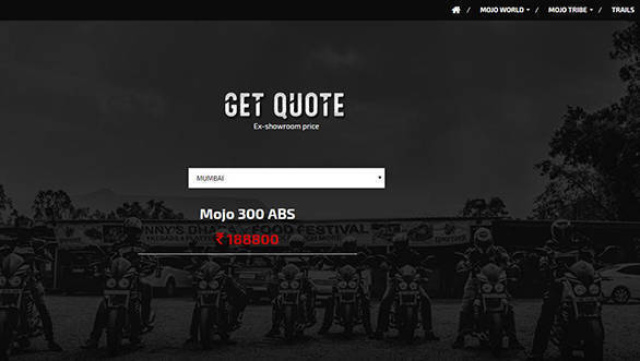 A screengrab of the Mahindra's website OVERDRIVE