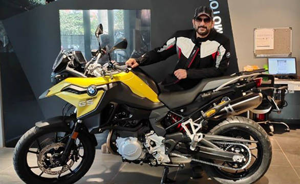 Arshad Warsi with his BME F 750 GS