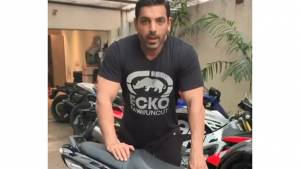 John Abraham gives a tour of his garage - a closer look at his superbike collection