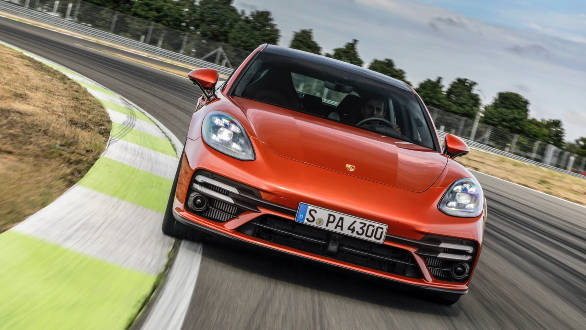 Porsche Panamera facelift on track