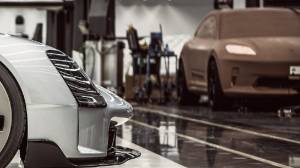 Next-gen Porsche Macan EV clay model leaked