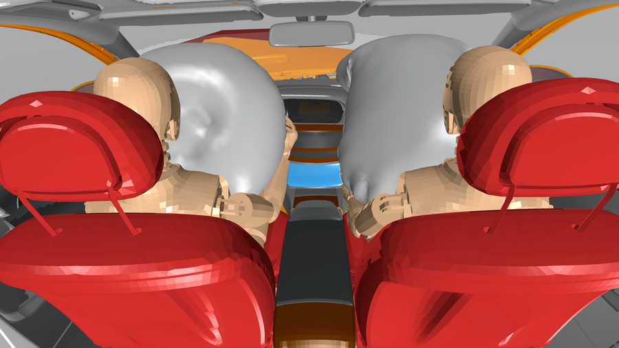 Bond between airbags and seat belts- one is not effective without the other