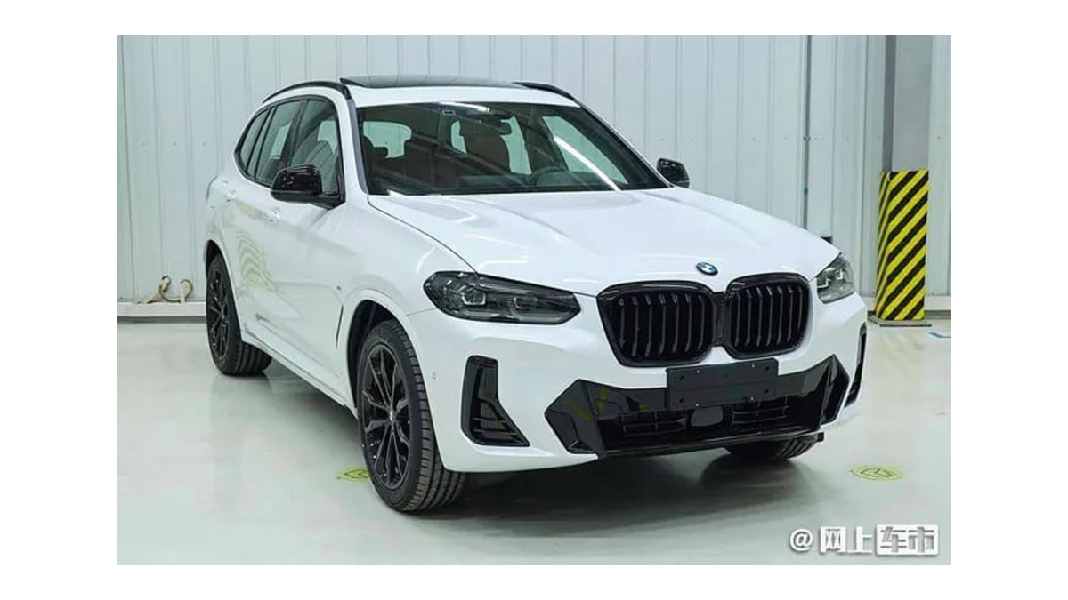 2021 BMW X3 facelift spy front