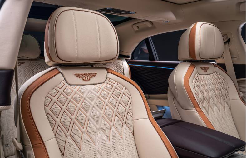 Bentley Flying Spur Hybrid Odyssean Edition interior seat upholstery