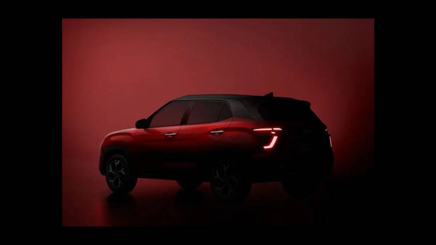2022 Hyundai Creta facelift teaser exterior rear