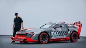 Audi showoff custom build S1 e-tron Quattro Hoonitron for Ken Block