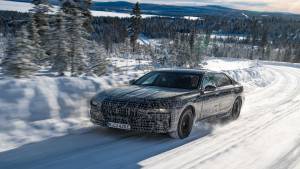 BMW reveal images of the i7 testing in the snow
