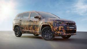 India-spec Jeep Meridian three-row SUV teased under camouflage, launch mid-2022