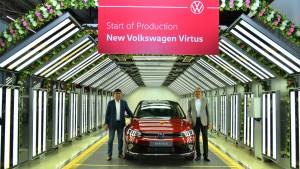 2022 Volkswagen Virtus production begins in India ahead of launch