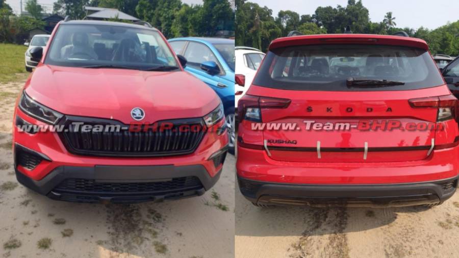 Skoda Kushaq exterior spied front and rear