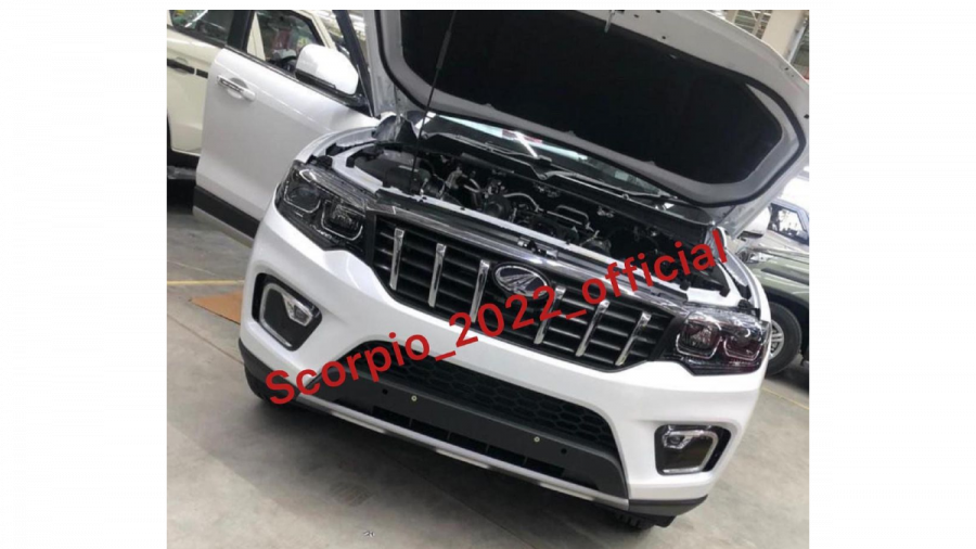 2022 mahindra scorpio leaked exterior front top end
