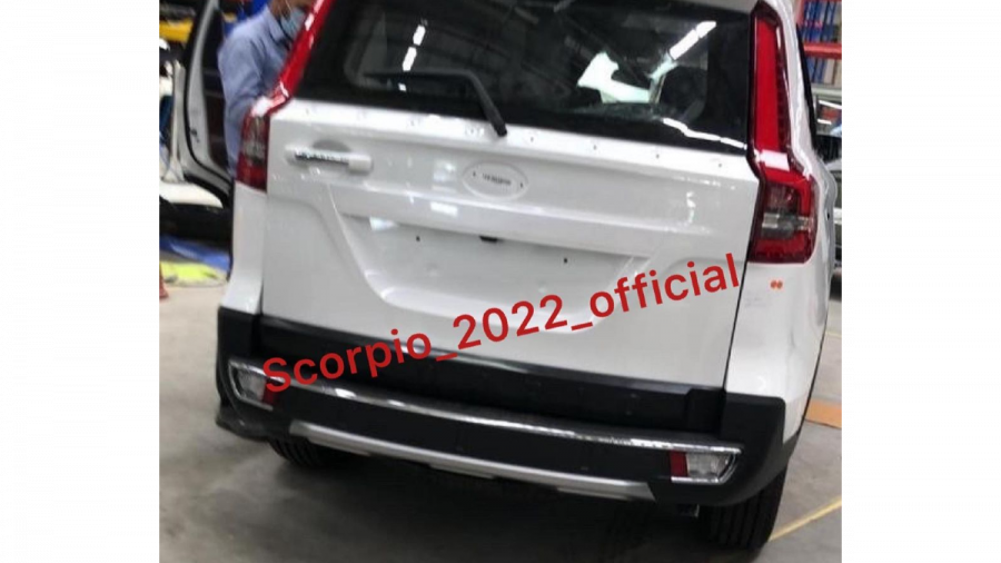 2022 mahindra scorpio leaked exterior rear