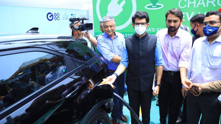 food waste powered ev charger inaugurated in mumbai