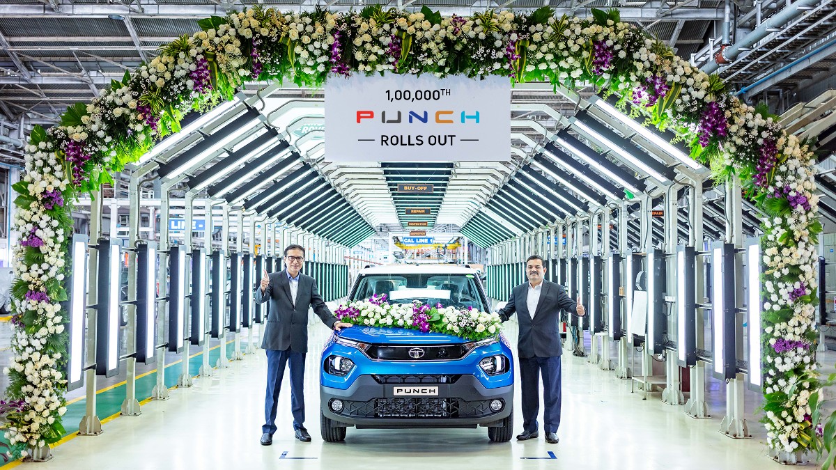 Tata Motors rolls out 1 lakh units of the Tata Punch in just 10 months