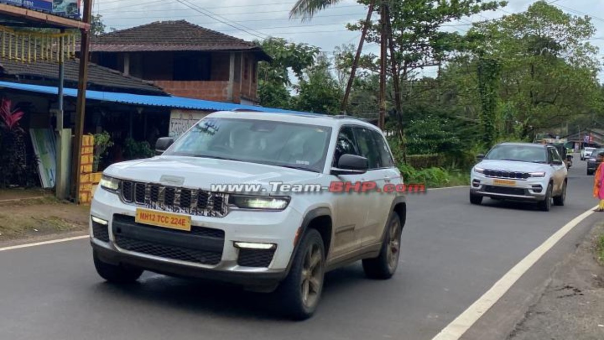 Upcoming Jeep Grand Cherokee spotted testing in Maharashtra