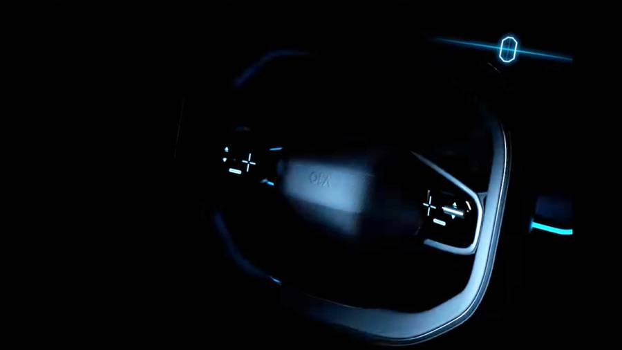 ola electric car interior steering wheel teaser