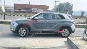 Hyundai Creta EV spotted testing in Chennai