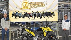 Suzuki Motorcycle India achieves seven million units production milestone