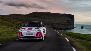 Audi Q6 e-tron prototype teased ahead of global debut